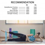 Haquno Fitnessbänder Set 5-Stärken by Haquno Ideal für Muskelaufbau Physiotherapie Pilates Yoga Gymnastik und Crossfit FitnessbandGymnastikbandWiderstandsband
