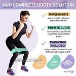 MOOND Fabric Booty Bands: Widerstandsbänder für Beine und Po 3 Stück Workout Hüftband Widerstand Workout-Programm und Tragetasche enthalten