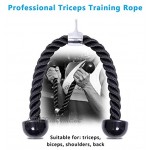 4YANG Triceps Seil Pull Down Workout Triceps und Bizeps Seil mit Kappen Training Trizeps hängen Nylon geflochtene Schnur 69cm