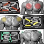 Cretee 12 in 1 Faltbare Push Up Rack Board mit Handgriff für Muskeltraining Effektiv Formen