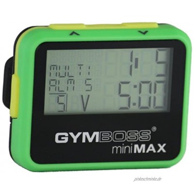 Gymboss Minimax Intervallzeitgeber Und Stoppuhr Grün-Gelb Softbeschichtung