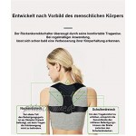 Vitamona Rücken Geradehalter Rückengurt Rückensupport Rückenstrecker Rückentrainer für eine gesunde Körperhaltung Schmerzlinderung passend bei Größe XS-S Versand aus Deutschland