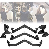 VULID 5 Stücke Kabelmaschine Pulldown-Befestigung Für Fitnessstudio V-Form rutschfeste Kabel-Fitnessgeräte Bodybuilding Matching Bar-Griff Back-Trizeps-Handgriffe