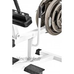 Bad Company Wadenmaschine sitzend I Fitnessgerät für das Wadentraining passend für 30 31 mm oder 50 51 mm Hantelscheiben I BCA-06