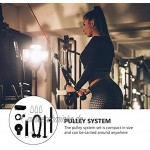 BESPORTBLE Pulley System Gym Fitness LAT Und Heberolle System Pulldown Bar Pulley Kabel Maschine Befestigung für Home Workout Übung Trizeps- Erweiterung