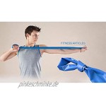 Da.Wa Fitnessbänder 1er-Set 1500 * 150 * 0.35mm Widerstandsbände Gymnastikband Trainingsband Theraband Set für Pilates Yoga Krafttraining Blau