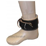 Lisaro Fußschlaufe Spalt-Leder verstellbar extra weich gepolstert Hochwertige Spaltleder Fußschlaufe Ideal für alle Kabel-Zugübungen. Lieferung Pro Stück