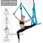 ARNTY Yoga Hängematte Set Aerial,Aerial Yogatuch,Aerial Yoga Hammock Swing mit Tragetasche und Verlängerungsgurten,Trapez Sling