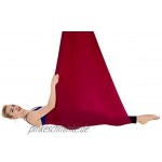 Brinny Aerial Yogatuch DIY Premium Equipment Yoga Tuch Elastische Hängematte Anti-Gravity-Yoga Set mit Stoff Zubehör 4m*2.8m
