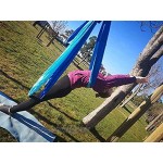 CHHD Aerial Yoga Swing Set Yoga-Hängematten-Trapez-Kit mit 2 Verlängerungsgurten für Heim- oder Fitnessübungen einschließlich Montageset