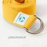 #DoYourYoga Yogagurt »Madira« Yoga-Belt Gurt 100% Baumwolle mit stabilem Metall-Ring-Verschluss 250 x 3,8 cm erhältlich