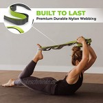 Gradient Fitness Dehnungsband Premium-Qualität Multi-Schlaufen-Gurt Neopren-gepolsterte Griffe 12 Schlaufen 3,8 cm B x 2,4 m L grün grau