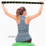 hicoosee Yogagurt mit 8 Schlaufen Gurt für Bessere Dehnung Fitness Tanztraining 2 Stück