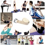 lffopt Yoga Gurt Baumwolle Yogagurt Flexibilitäts-Yoga-Gurt Yoga-Gurte und Gürtel Schnalle Yoga Strap Baumwolle Yoga-Gurte zum Dehnen Yoga Gürtel Gurt