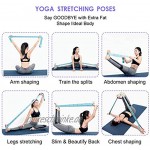 Locisne 11 Number Elastic Exercise Strap Yoga Stretch Assist Strap Nummerierte Schlaufen waschbar Leicht zu tragen High Stretching Strap für Yoga Tanzen Unterstützung Rehabilitation
