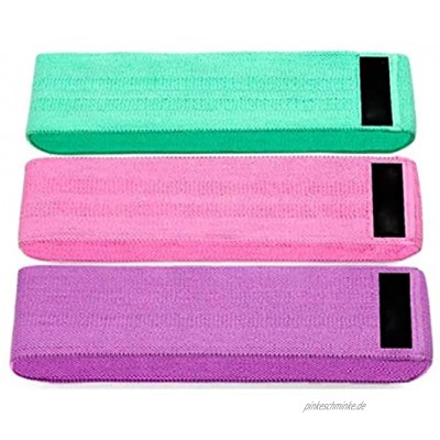 Pulley -E Widerstandsband rutschfeste elastische Übungsgürtel Baumwolle und Gummi Stoff Stretch Hüftgurt für Beine Hüfte und Yoga 3-teiliges Anzug E
