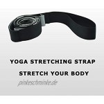 SANKUU Yogagurt Multi-Loop-Gurt 12 Schlaufen Yoga Stretch-Gurt nicht elastisch Stretch-Gurt für Physiotherapie Pilates Tanz und Gymnastik mit Tragetasche