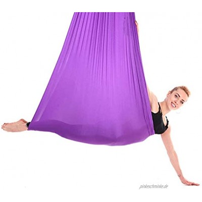 Tihebeyan 2,8 m Dauerhafte Elastische Luft Yoga Hängematte Yoga Schaukel Sling Inversion Tool Fitness Training Zubehör
