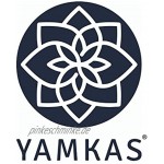 Yamkas Yogagurt Baumwolle Designs für bessere Dehnung – Yoga Gurt für Anfänger und Fortgeschrittene yogagurtel mit Verschluss aus Metall Yoga Strap Stretch Bander