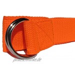 Yoga-Gurt Yoga Gürtel von HPY Active mit Metall-Verschluss D-Ring für effektives Yoga Training 244x3,8cm