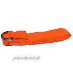 Yoga-Gurt Yoga Gürtel von HPY Active mit Metall-Verschluss D-Ring für effektives Yoga Training 244x3,8cm