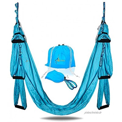 YOGA SWING PRO Premium Aerial Yoga Hängematte Trapez Kit – Antigravity Akrobat Flying Sling Set für Inversionstherapie