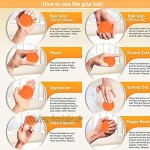 Brrnoo 5 Stück Hand Therapie Bälle,Eiförmige Griffbälle,Trainieren Sie die Beweglichkeit von Handflächenmuskeln und Fingern aktivieren Sie die Gelenke