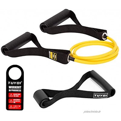 TUYOI Fitnessbänder Resistance Tube Professional Sicherer Gymnastikbänder mit Türanker Für Krafttraining Fitness