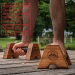 Aries Athletics Athletts | Nachhaltige handgefertigte Liegestützgriffe aus Holz | rutschfeste & ergonomische Push-Up Bars für Dein Indoor- & Outdoortrainig