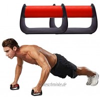 Feishibang Pushup Griffe für Dielen Tragbare Push Up Bars für Menschen Fitness Home Workout Geräte Farbe Rot