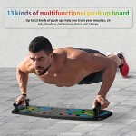 O-Kinee Push Up Board 13 in 1 Liegestütze Brett Faltbares Liegestützbrett Gymgrizzly Home Muscle Builder für Männer Frauen Einzirartige Farbcode für Professionell Muskelaufbau
