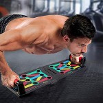 Tumax Liegestütze Brett 12 in 1 Push Up Board Faltbare Armtrainer Multifunktion Muscleboard für Männer Frauen Heim-Fitnesstraining Verwendet
