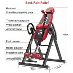 Bigzzia Schwerkrafttrainer Inversionsbank klappbar Rückentrainer mit Kopfstütze und Verstellbarer Sicherheitsgurt für die Schmerzlinderung