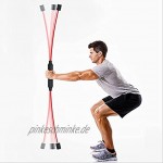Sport Schwingstab Fitness Swingstick Bodybuilding Yoga Pilates Fitness Swing Rod-Effektives Ganzkörpertraining Besonders geeignet für Ihr Workout zu Hause Glasfaser 2Section 160Cm zum Trainieren der