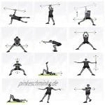 Sport Schwingstab Fitness Swingstick Elastische Fitnessstange gewichtete Stange Gewicht schütteln Gymnastik-Yoga-Muskelaufbaustange Fitness-elastische Tremorstange Trainingsstange zum Trainieren