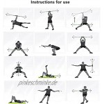 Sport Schwingstab Fitness Swingstick Schwerkrafttrainer zum Trainieren der Tiefenmuskulatur Fitness Stretch Bar Fitness Fitnessgeräte Body Workout Training Muskel Multifunktionaler Bauch Parallel Sti