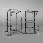 Ultrasport Power Fitness Multifunktionales Rack für effektives Ganzkörpertraining Massive Stahlkonstruktion