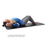 KAWANYO Pilatesrolle Faszienrolle Physio Fitness Yoga Massage Rolle 45 cm blau