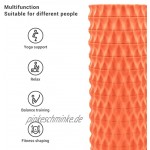 QGKJ Yoga Säule Faszienrolle Massagerolle Eva-Schaumstoffrolle Ideal für Massage Fitness und Rehabilitation Orange