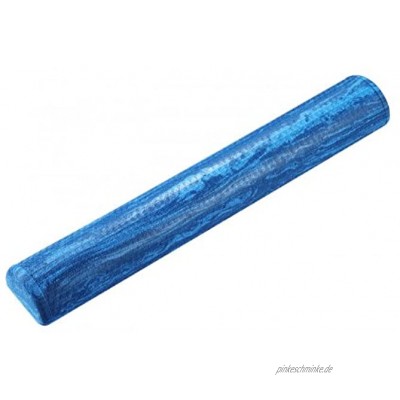 Trendy Sport Halbe Pilates Rolle Fitnessrolle Yoga-Rolle mit 91 cm Länge Ø 15 cm in hellblau Optik marmoriert
