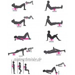 XIAMIMI Hohl Yoga-Säule Massagegerät Faszienball Set Hohlschaum Welle Ausgleichsstange Pilates Yoga-Achse Praxis Gleichgewicht,Schwarz
