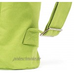 Bedruckte GANESHA Yogamatten-Tasche olive-grün mit Design-Print in dunkel-grün für Matten mit 60 cm Breite