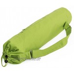 Bedruckte GANESHA Yogamatten-Tasche olive-grün mit Design-Print in dunkel-grün für Matten mit 60 cm Breite