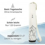 Mosswell® Yogatasche mit Design | Yogamattentasche aus Baumwolle | 70cm lang | mit Schultergurt