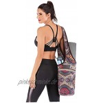 Ruluti Yoga-Matt-Tasche mit großer Taschen- und Reißverschlusstasche fit größte Matten Yoga Tote Sling-Gym-Tasche für Trainings-Gymnastik- oder Yoga-Zubehör
