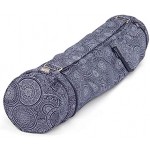 Yoga-Tasche ASANA Bag 70Mandala dunkel-blau Maharaja Collection 100% Baumwolle Köper Für Matten bis 70 cm Breite 5 mm Dicke und 200 cm Länge