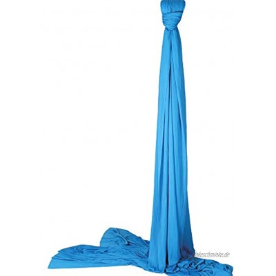 Diabolo Freizeitsport Vertikaltuch 6m in blau + praktischen Baumwollbeutel zur Aufbewahrung | Geeignet für ca. 2-3m Deckenhöhe I Hält Internationale Standards ein | strapazierfähig und waschbar | Artistik | Aerial Yoga | Akrobatik