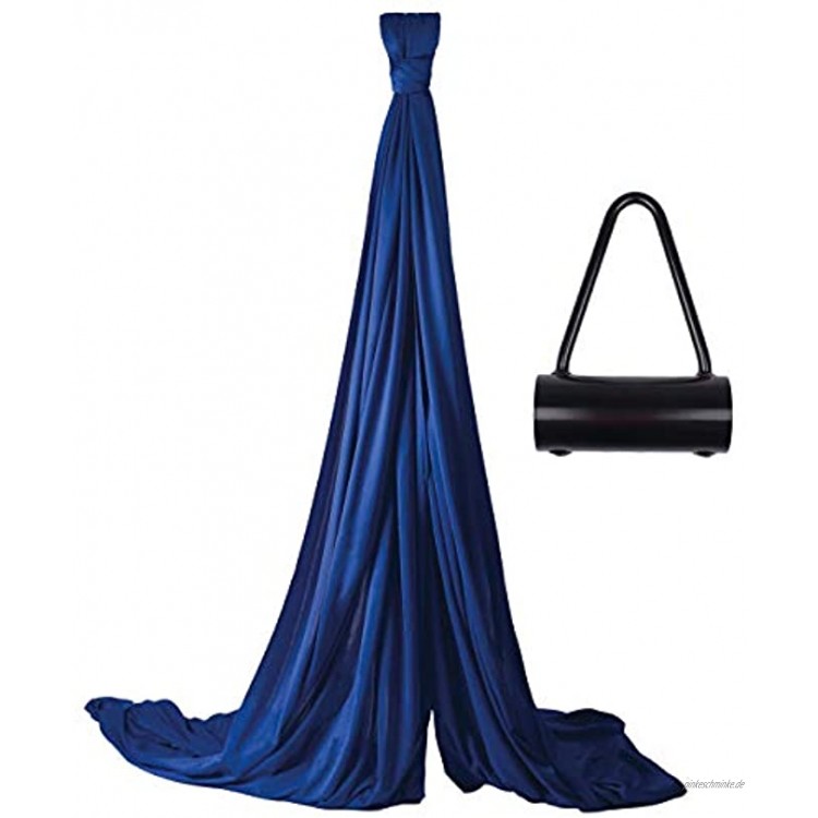 Diabolo Freizeitsport Vertikaltuch Set | 6m Vertikaltuch in royalblau inkl. Vertikaltuchhalterung Made in Germany + Baumwollbeutel | geprüft und zertifiziert | Aufhängung für Yogatücher | Artistik | Aerial Yoga