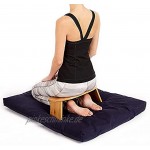 Benches Meditationshocker Faltbarer Zeitgenössischer Gebetshocker Yoga Hocker Kniende Meditationsbank Bambus Yoga Bank Inklusive Tragetasche
