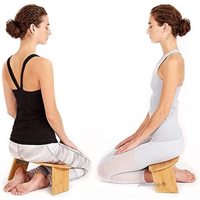Benches Tragbare Meditationsbank Klappbar tragbare Bonus-Reisetasche Zeitgenössischer Gebetshocker Yoga Hocker Kniende Meditationsbank